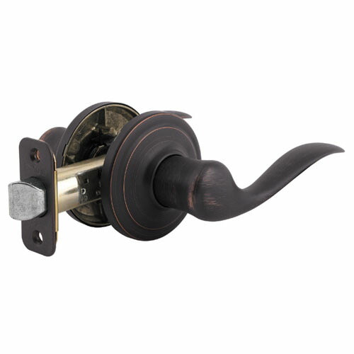 【タスティン ブロンズ色】クイックセット社 レバーハンドル 空錠 トイレ錠