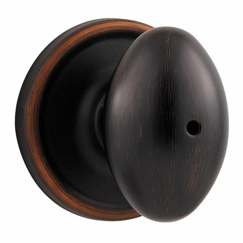 クイックセット(Kwikset)社 ローレルアンティーク ブロンズ色 ドアノブ トイレ錠 空錠 ドア厚30mm対応選択可能