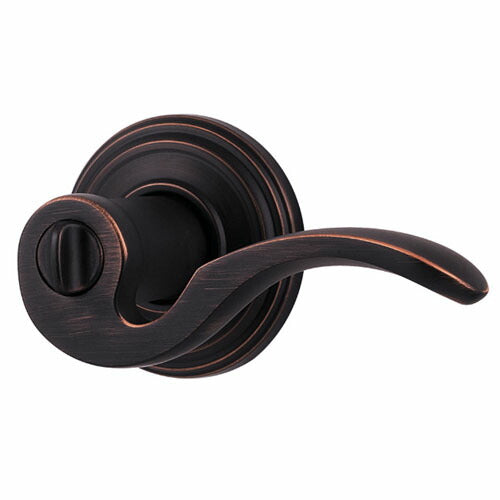 クイックセット(Kwikset)社 ブルックレーンアンティーク ブロンズ色 ドアノブ トイレ錠 空錠 ドア厚30mm対応選択可能
