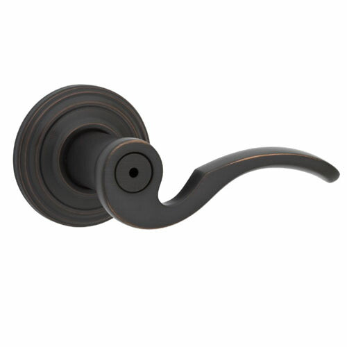 クイックセット(Kwikset)社 ブルックレーンアンティーク ブロンズ色 ドアノブ トイレ錠 空錠 ドア厚30mm対応選択可能