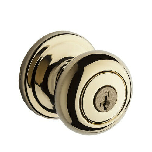 クイックセット(Kwikset)社 ハンコックポリッシュブラス色 ドアノブ トイレ錠 空錠 シリンダー錠 ドア厚30mm対応選択可能
