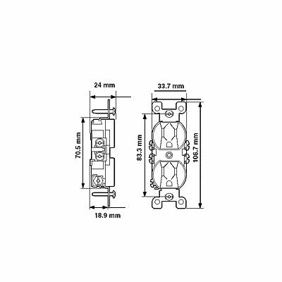 防塵シャッター付き、アース付き、ダブルコンセント アメリカンコンセント PSEマーク取得品