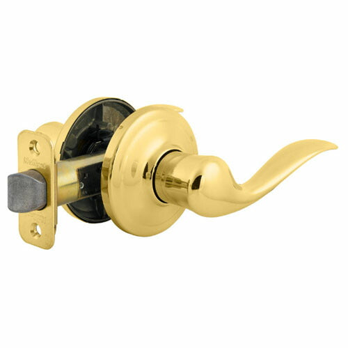 クイックセット社 ドアノブセットタスティン ポリッシュドブラス色 空錠 トイレ錠