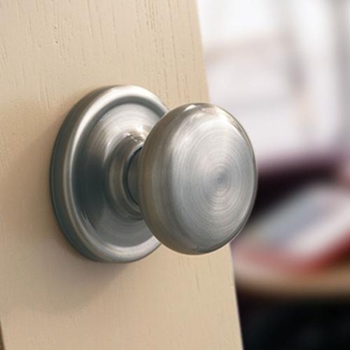 クイックセット（Kwikset)社 ハンコックアンティーク サテンニッケル色　ドアノブ　トイレ錠　空錠　シリンダー錠 ドア厚30ｍｍ対応選択可能