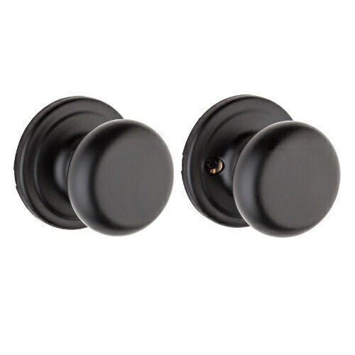 クイックセット（Kwikset)社 ハンコックアンティーク ブラック色　ドアノブ　トイレ錠　空錠　シリンダー錠 ドア厚30ｍｍ対応選択可能