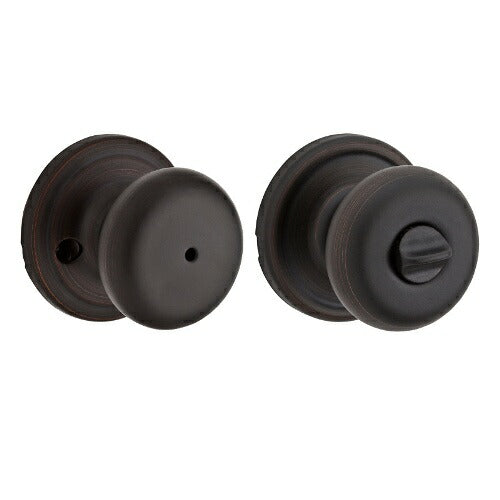 クイックセット（Kwikset)社 ハンコックアンティーク ブラック色　ドアノブ　トイレ錠　空錠　シリンダー錠 ドア厚30ｍｍ対応選択可能