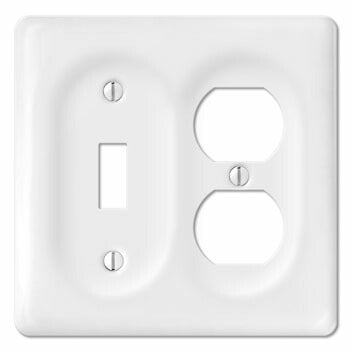 【セラミックコンビプレート1連&2口】アメリカンスイッチ用 陶器プレート かわいいスイッチ アメリカ製 スイッチ ナチュラルインテリア カフェ風インテリア カントリーアメリカンスイッチ