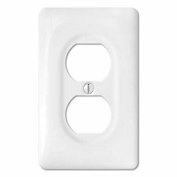 【2口アメリカンコンセントプレート】アメリカンスイッチ用 陶器プレート かわいいスイッチ アメリカ製 スイッチ ナチュラルインテリア カフェ風インテリア カントリーアメリカンスイッチ