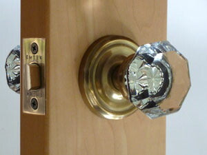 EMTEK製ドアノブセットオールドタウン クリア レギュラー フレンチアンティーク色