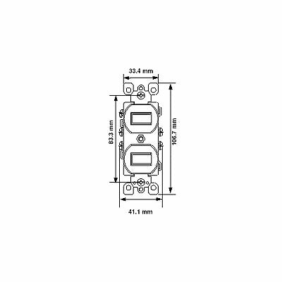 3路&3路コンビネーションスイッチ アメリカンスイッチ ホワイト PSEマーク取得品
