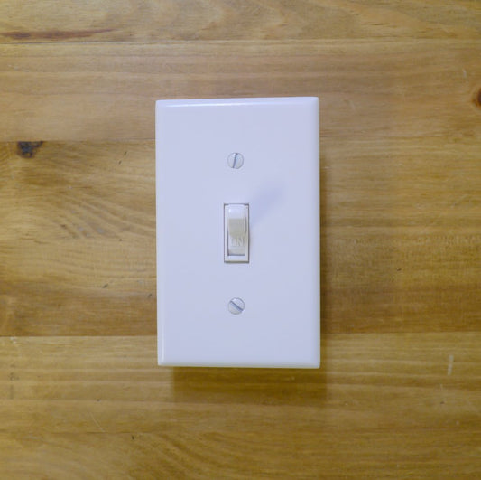 1連スイッチプレート プラスチック