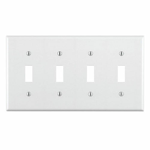 4連スイッチプレート スチール